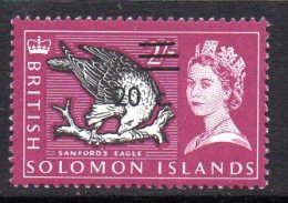 Solomon Islands 1966 Decimal Currency Overprint 20c On 2/- Definitive, Wmk. Sideways, MNH (B) - Isole Salomone (...-1978)