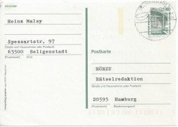 Germany (BRD) 1993 Postkarte (o)  Mi.P150  (Seligenstadt-Hamburg ???)Sonderstempel - Postcards - Used