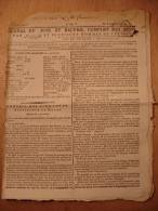 JOURNAL DU SOIR DU 8 GERMINAL AN VII (28 MARS 1799) - PROCLAMATION DU GENERAL CERVONI BELGIQUE - SARTHE - FONCIER - Periódicos - Antes 1800
