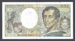 ASSEZ RARE 200 FRANCS MONTESQUIEU 1994 R.167 TTB+ - 200 F 1981-1994 ''Montesquieu''
