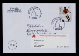 Sp3397 PORTUGAL Inhumation Eusébio Au Panthéon Football Coupe SLB Benfica Soccer 1966 World Cup Cover VERY RARE Cover - 1966 – Angleterre