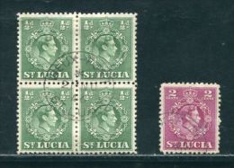 ST. LUCIA GEORGE 6TH VILLAGE POSTMARK VIEUX FORT - St.Lucia (...-1978)