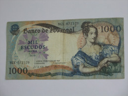 1000 Mil Escudos Ouro  1967 - Banco De   PORTUGAL  **** EN ACHAT IMMEDIAT **** - Portugal