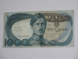 1000 Mil Escudos Ouro  1968 - Banco De   PORTUGAL  **** EN ACHAT IMMEDIAT **** - Portugal