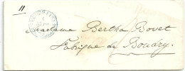 Brief Ohne Marke  Neuchâtel - Boudry             1851 - ...-1845 Préphilatélie