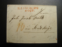 FREYBURG FRIBOURG FREIBURG 1831 - Préphilatélie
