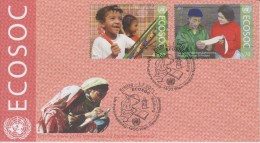United Nations FDC Mi 730-731 Economic And Social Council (ECOSOC) - Education - Children - Literacy - 2011 - FDC