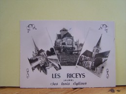 LES RICEYS (AUBE) CARTE MULTI-VUES. SES TROIS EGLISES. - Les Riceys