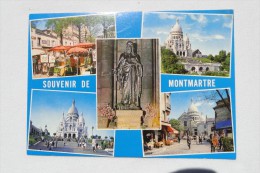 France Paris Souvenir De Montmatre  A 34 - Cartas Panorámicas