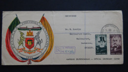 South Africa - 1955 - Mi:253-4 On Envelope - Look Scan - Briefe U. Dokumente