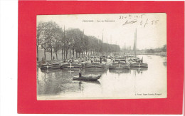 FROUARD 1918 PORT DE MONTATAIRE PENICHE CARTE EN TRES BON ETAT - Frouard