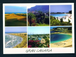 Delcampe - SPAIN  -  Gran Canaria  Multi View  Used Postcard As Scans - Gran Canaria