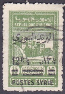 Syrie Obl. N° 288 Timbres Fiscaux Surcharge Postes Syrie - - Used Stamps