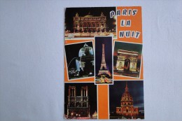 France Paris  La Nuit Multi View Stamps 1978 A 34 - Autres & Non Classés