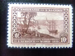 L53 ARGELIA  ALGÉRIE 1923 / CENTENAIRE DE L`ALGÈRIE  / YVERT 100 A MH DENTADO 12 1/2 - Ungebraucht