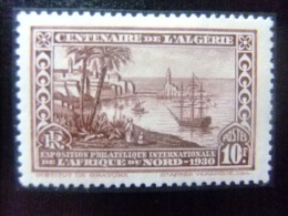 ARGELIA  L'ALGÉRIE 1923 CENTENAIRE DE L`ALGÈRIE YVERT 100 * MH Dentado 11 - Ongebruikt