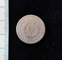 Monnaie 5 Cents, 1911, Five Cent - 1883-1913: Liberty (Libertà)