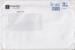 India  2015  National  Rate  27 Rs  Digital Meter  Frank   Envelope Used   # 85339  Inde  Indien - Cartas & Documentos