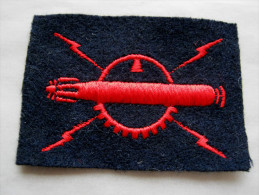 ANCIEN INSIGNE TISSUS PATCH MARINE NATIONALE BREVET MISSILIER ASM ANCIEN MODELE ETAT EXCELLENT - Marine