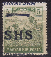 Yugoslavia 1918. Croatia-SHS-ERROR, SHIFTED OVPT, MNH(**) - Neufs