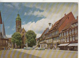 24578- EINBECK- THE BROADHOUSE, PHARMACY, CHURCH, SQUARE, FOUNTAIN, CAR - Einbeck