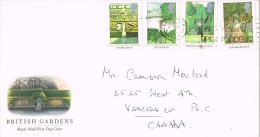 13828. Carta EDINBURGH (england) 1983. British Gardens - Airmail