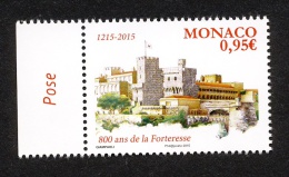 Monaco 2015 - Yv N° 2991 ** - 800 ANS DE LA FORTERESSE - Neufs