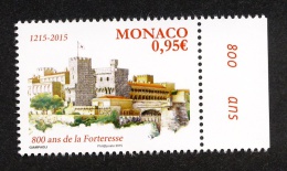 Monaco 2015 - Yv N° 2991 ** - 800 ANS DE LA FORTERESSE - Neufs