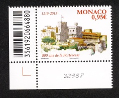 Monaco 2015 - Yv N° 2991 ** - 800 ANS DE LA FORTERESSE - Neufs