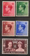 Great Britain 1936/37 - King Edward VIII And King George VI - Unused Stamps