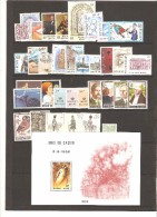 BELGIQUE ANNEE COMPLETE  1981 NEUF ** 36 TIMBRES  N°1998/2033 - Jahressätze