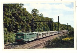 - LOCOMOTIVE  - En Forêt De Chantilly Une Rame Remorquéepar Une B.B 16500 - Neuve TTBE - Matériel