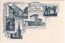 Gruß Aus Klein Grabe Weinbergen Bahnhof Gast Und Schenkwirthschaft Bahnpost MÜHLHAUSEN HOHENEBRA ZUG 8 31.12.1900 - Mühlhausen