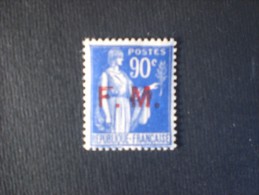 STAMPS FRANCIA 1939 FRANCOBOLLI DI FRANCHIGIA 90 CENT BLUE - Ongebruikt