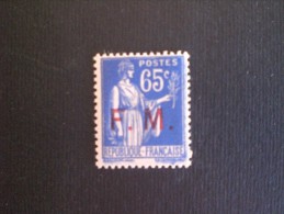 STAMPS FRANCIA 1939 FRANCOBOLLI DI FRANCHIGIA 65 CENT BLUE - Neufs