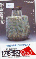 Telecarte Japan * VASE Poterie POTTERY Vaas ART Décoration (136) - Cultura