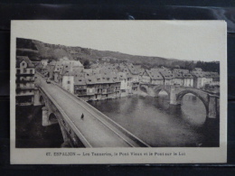 12 - Espalion - Les Tanneries , Le Pont Vieux Et Le Pont Sur Le Lot - Espalion
