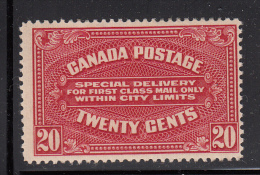 Canada MNH Scott #E2a 20c Special Delivery, 41mm Wide - Eilbriefmarken