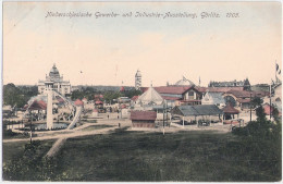 GÖRLITZ Schlesien Ausstellung 1905 Gesamt Ansicht Color 21.8.1905 Gelaufen - Görlitz