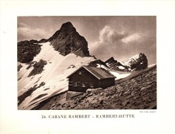 Original Ansicht/ Photographie Von 1927 , Ramberthütte , Basel , Randa , Ca. 20x13 , Berghütte !!! - Randa