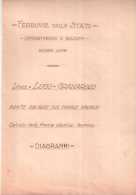 FERROVIE DELLO STATO FS RAILWAIS PROGETTO ANNI 10 LINEA LUGO GRANAROLO  PONTE SUL CANALE NAVIGLIO DIAGRAMMI 1910-1920 - Sin Clasificación