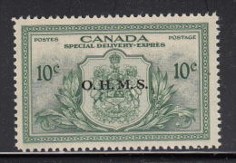 Canada MNH Scott #EO1 O.H.M.S. Overprint On 10c Special Delivery - Overprinted