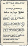 POST ..-- Mme Joséphine SCHLESSER , épouse De Mr Jean THOMAS , Née En 1873 , Décédée En 1947 . - Attert