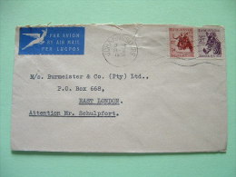 South Africa 1958 Cover To East-London - Zebra Gnu - Lettres & Documents