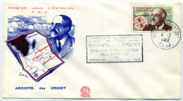 FRENCH ANTARCTIC 1962 - FD Cover For The First Mail Connection With Archipel Of CROZET. - Polare Flüge