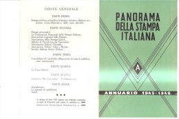 76428)annuario 1945-46 Panorama Della Stampa Italiana - Marcophilie (Avions)