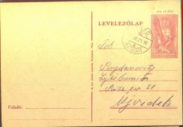 HUNGARY - SERBIA - VOJVODINA - OCCUPATION CARD  WW II - PINCED  PIVNICE  To UJVIDEK - 1942 - Lettres & Documents