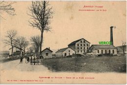 Carte Postale Ancienne De ANOULD – PAPETERIES DU SOUCHE – USINE DE LA PATE CHIMIQUE - Anould