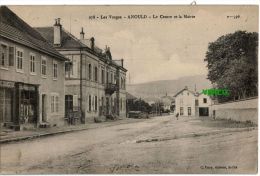 Carte Postale Ancienne De ANOULD – LE CENTRE ET LA MAIRIE - Anould