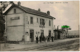 Carte Postale Ancienne De ANOULD – LA GARE - Anould